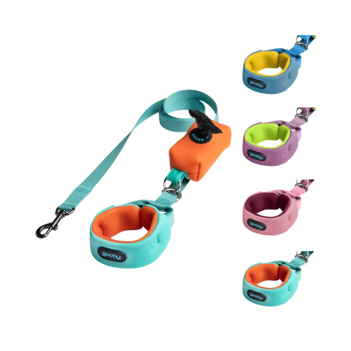 Gooby Escape Free Leash displayed as a primary product shot showing the full leash design.