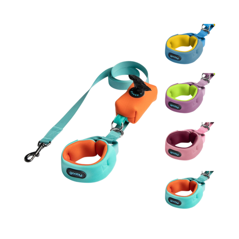 Gooby Escape Free Leash displayed as a primary product shot showing the full leash design.