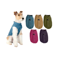 Gooby Zip Up Fleece Vest for dogs displayed as a front-facing primary product shot.