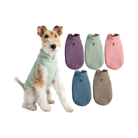 Gooby Everyday Fleece Vest for dogs displayed as a full product shot showing the complete garment.
