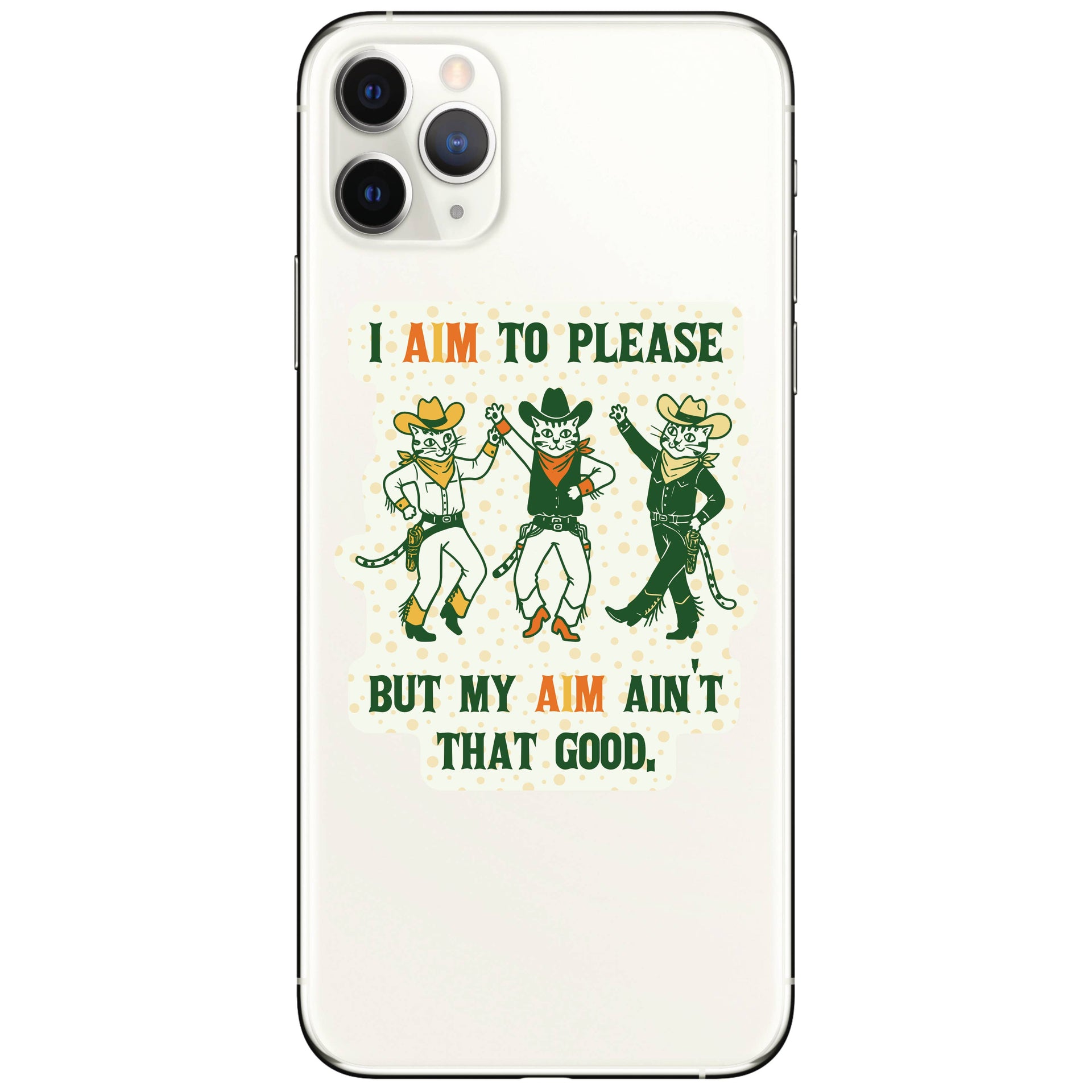 Juju and Moxie Aim to Please sticker shown in lifestyle setting or detail view highlighting durability features.