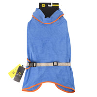 Carolina Pet Company Body Glove Towel Robe shown from a detail angle highlighting texture and absorbent fabric construction.