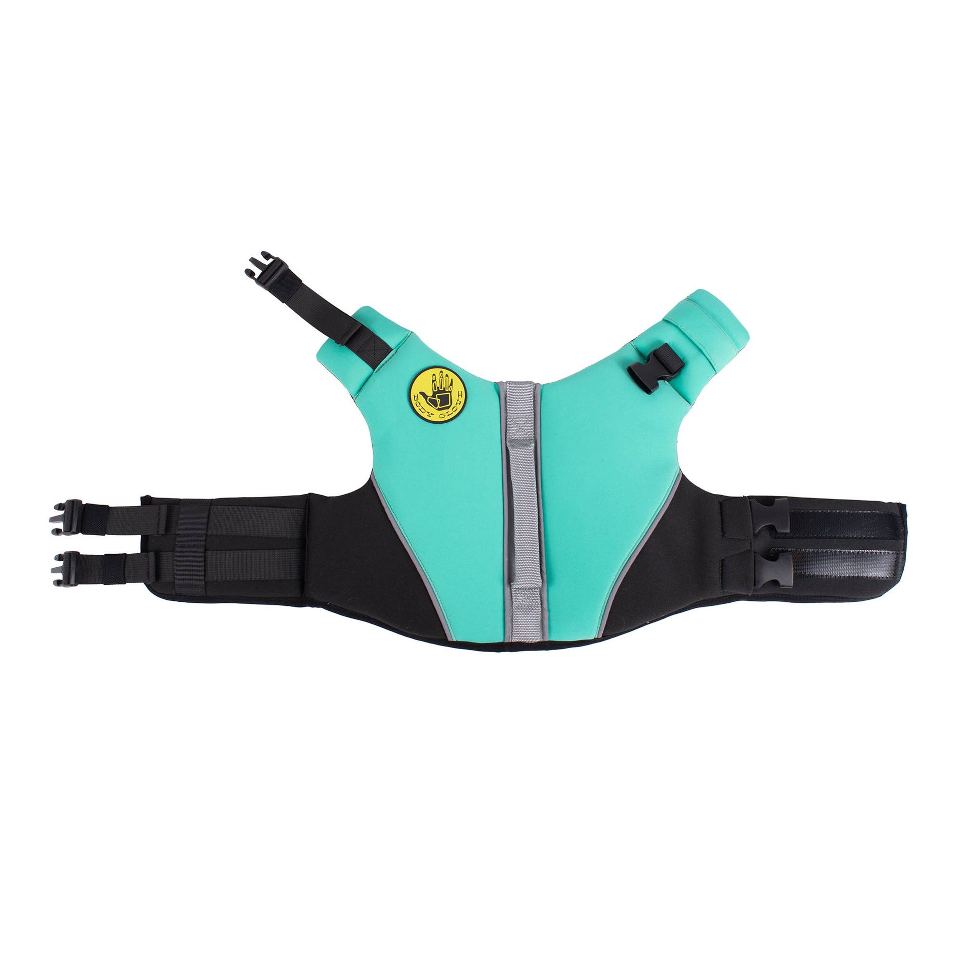 Carolina Pet Company Body Glove neoprene pet life jacket shown from an alternate lifestyle or detail angle.