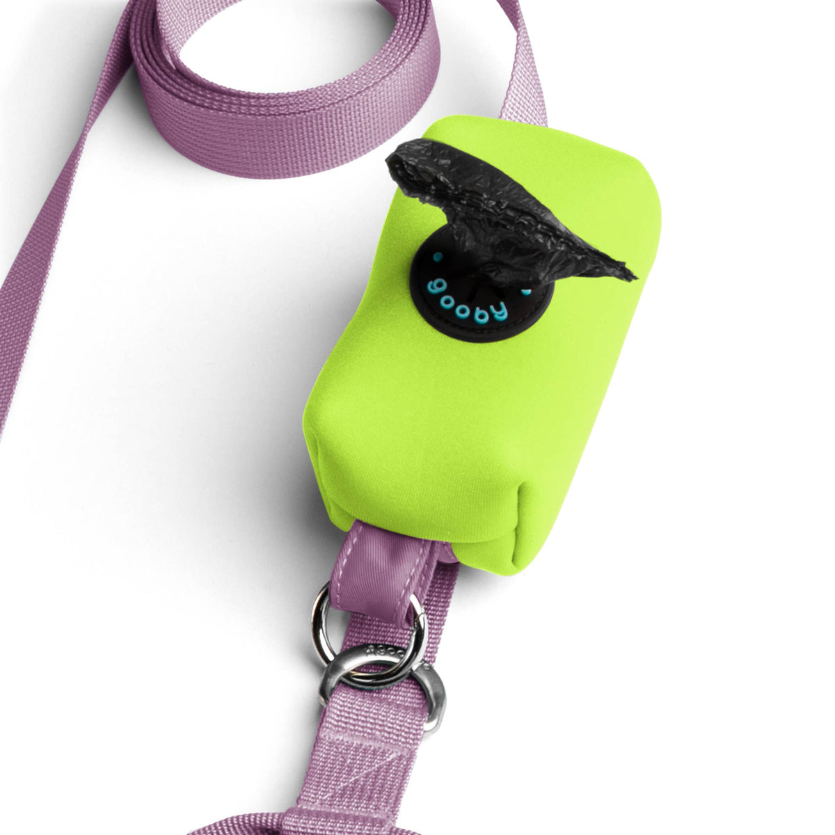 Gooby Escape Free Leash shown in a detailed view highlighting its secure locking clasp mechanism.