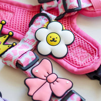 Close-up detail of the Jiby Dog Crew Daisy White Jiby Dog Charm showing texture and finish.