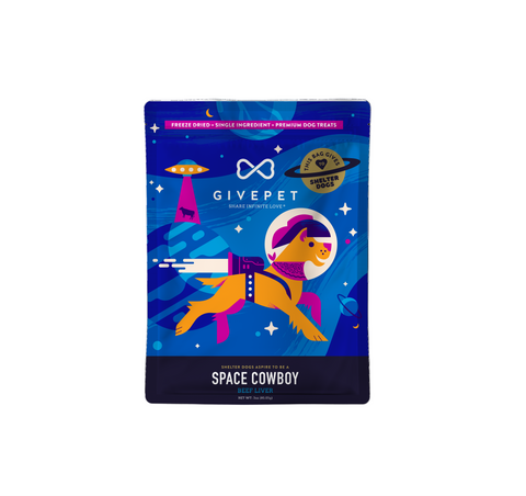 GivePet | Freeze-Dried | Space Cowboy Beef Liver Treats