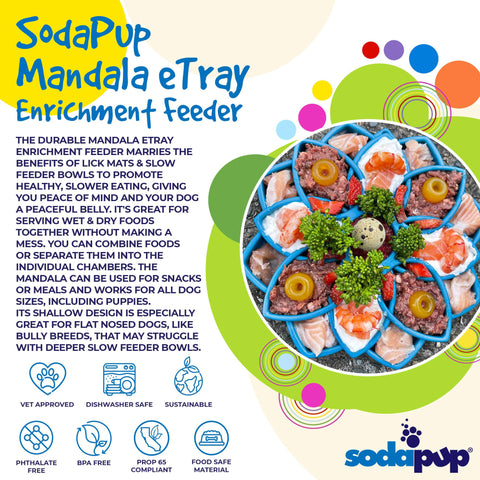 SodaPup - Mandala Design eTray Enrichment Tray for Dogs