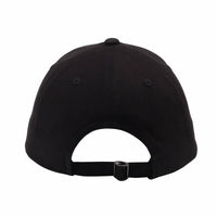 HATPHILE embroidered pug baseball cap shown from back or side angle displaying construction details and fit.