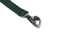 Ruffwear Front Range Flex Leash being used during outdoor walk showing engineered knit construction and comfortable grip handle.