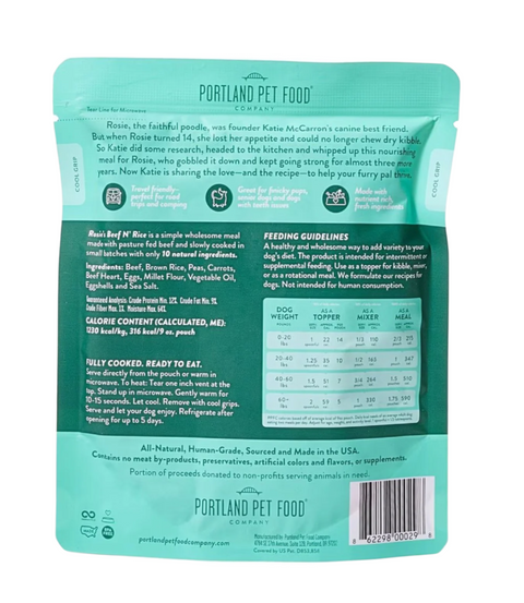 Portland Pet Food | Rosie's Beef & Rice
