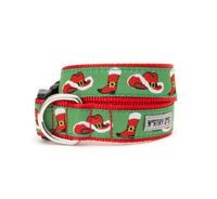 The Worthy Dog Cowboy Christmas Collar featuring western-inspired holiday design with festive red and green colors.