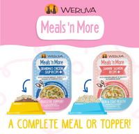 Weruva Wok The Dog wet food can showing ingredient details or nutritional information panel