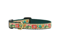Floral patterned dog collar on a white background