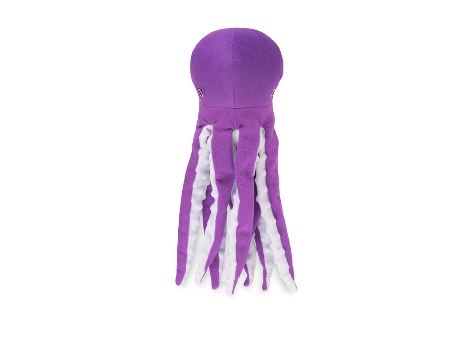 P.L.A.Y. Ocean Buddies Octopus plush dog toy showing detailed stitching and soft fabric texture closeup
