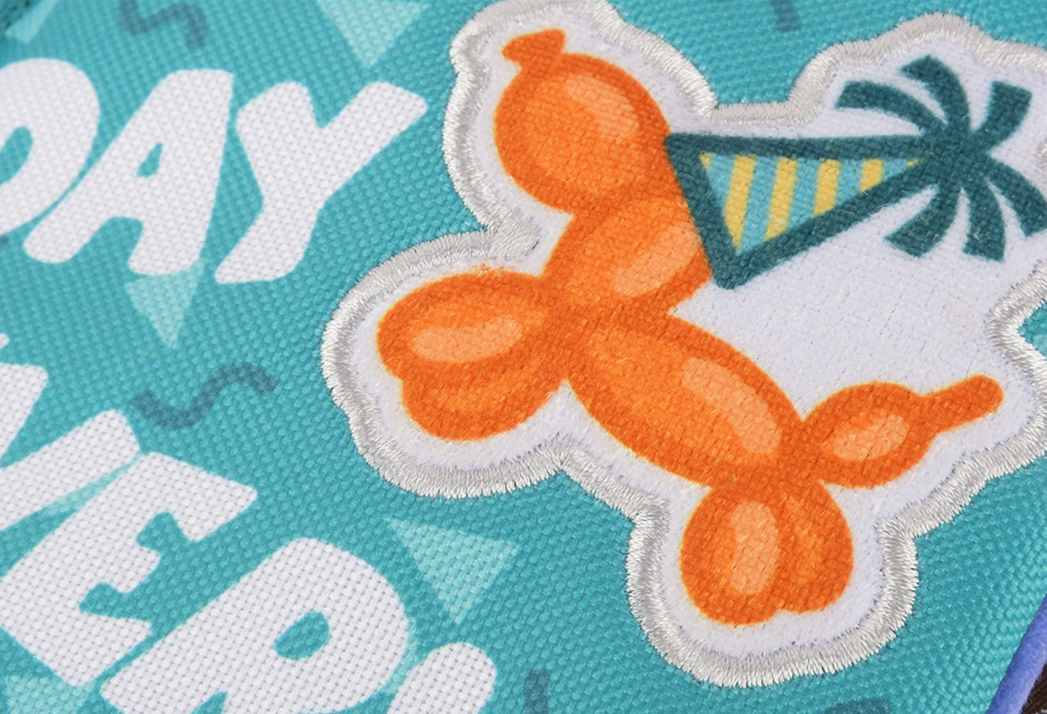 P.L.A.Y. Barkday Wishes birthday card showing treat pockets and interactive features for dogs to explore.