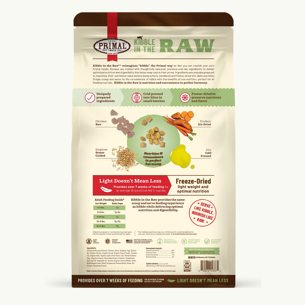 Primal Kibble In The Raw Chicken cat food product displayed as the final supplemental view.