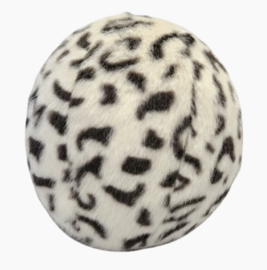 Fluff & Tuff | Snow Leopard Ball (Squeakerless)