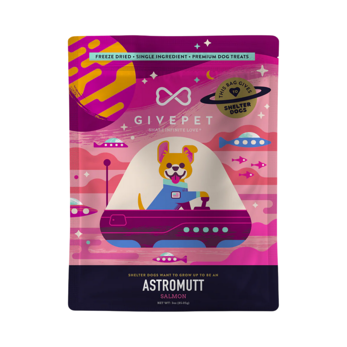 GivePet | Freeze-Dried | Astromutt Salmon Treats