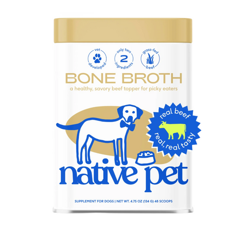 Native Pet - Beef Bone Broth Powder, Grain-Free Food Topper