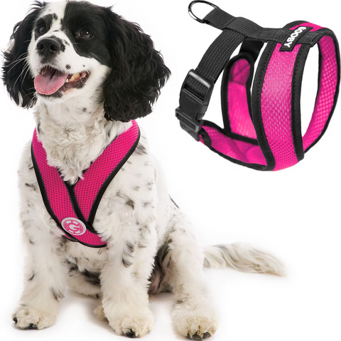 Gooby | Comfort X Head-In Harness | Flamingo