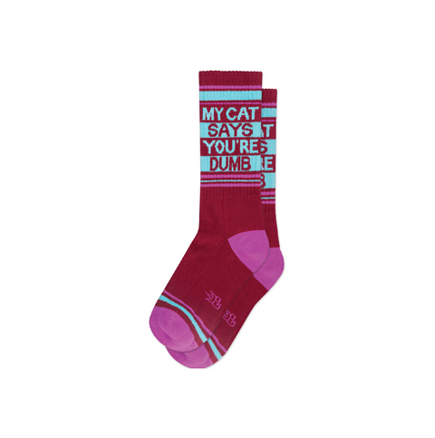 My Cat Says You're Dumb Crew Socks
