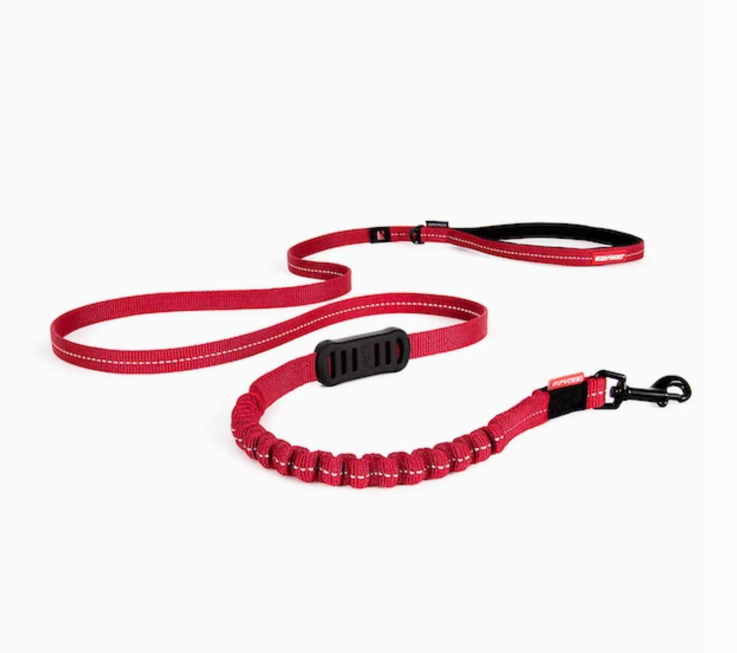 EzyDog Zero Shock Lite Leash in action during a walk with small dog owner