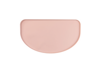 FuzzYard Feeding Mat in Blush pink silicone with raised edges for pet food and water bowls.