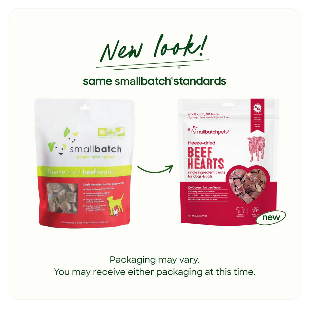 Small Batch | Freeze-Dried Hearts | Beef