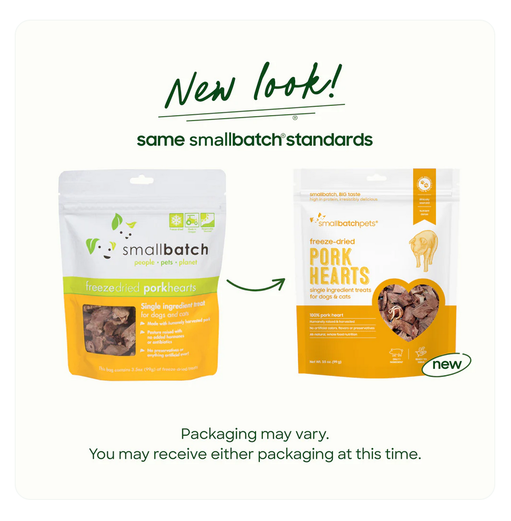 Small Batch | Freeze-Dried Hearts | Pork