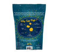Wild Meadow Farms Egg Puffs packaging detail showing product information, ingredients, or size reference.