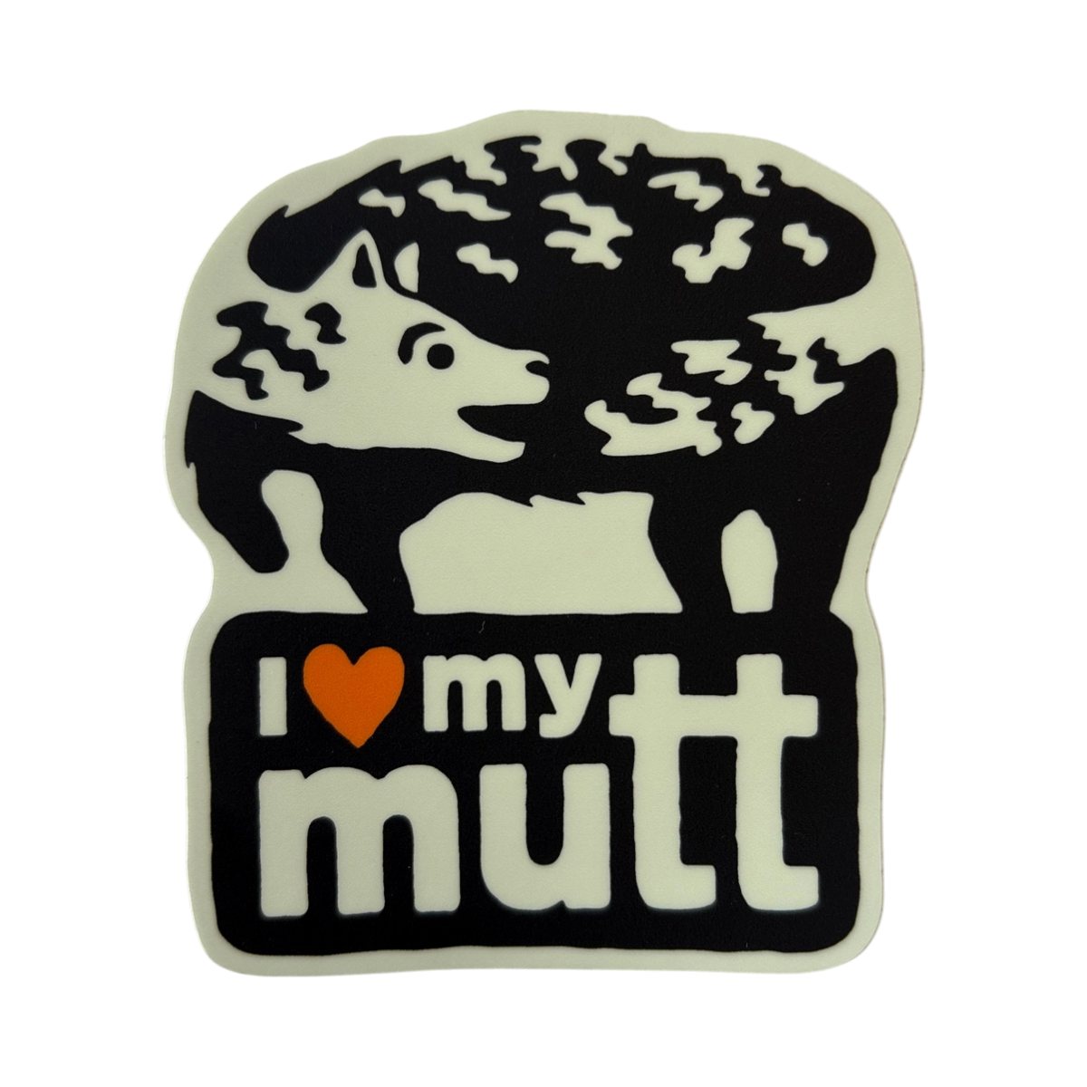 Sticker | I Love My Mutt