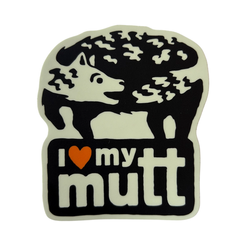 Sticker | I Love My Mutt