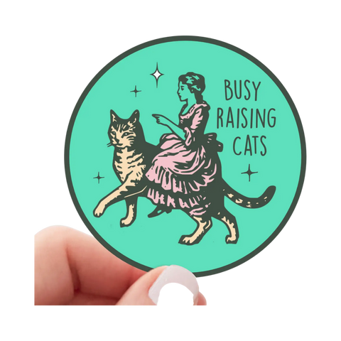 Sticker | Busy Raising Cats