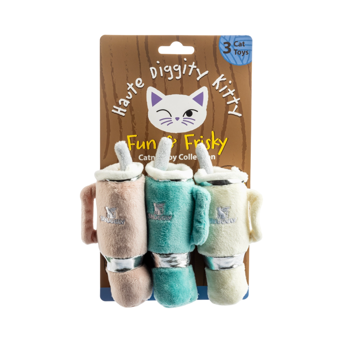 Snuggly Cup 3-Pack Organic Catnip Toy