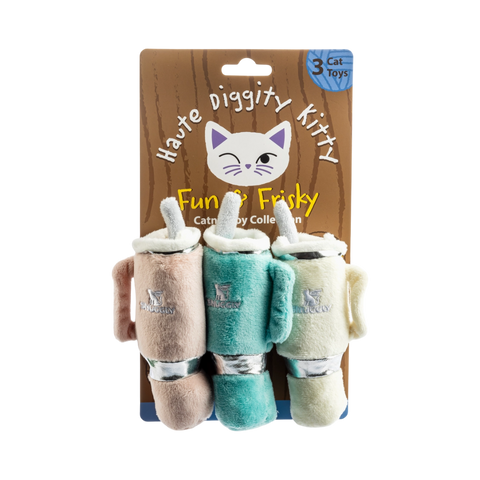 Snuggly Cup 3-Pack Organic Catnip Toy