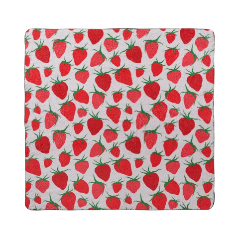 Geometry | Strawberry Sniff Plush Towel
