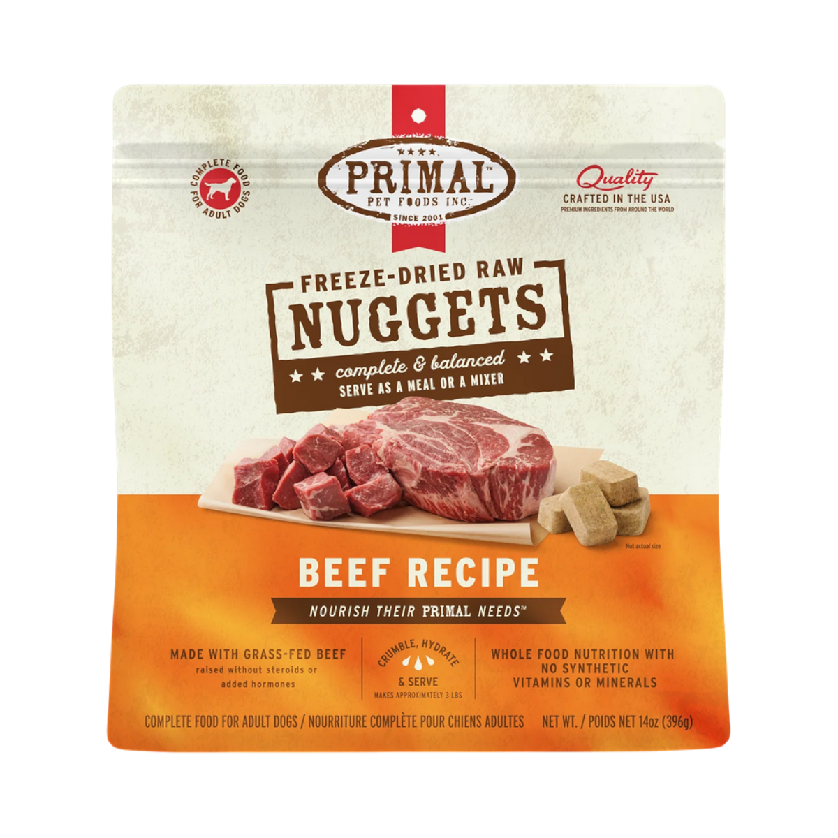 Primal | Freeze-Dried | Beef Nuggets