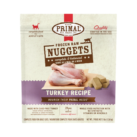 Primal | Feline Frozen Raw | Turkey 3lb
