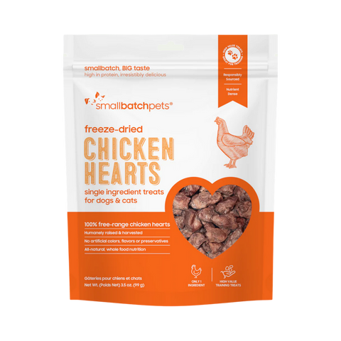 Small Batch | Freeze-Dried Hearts | Chicken