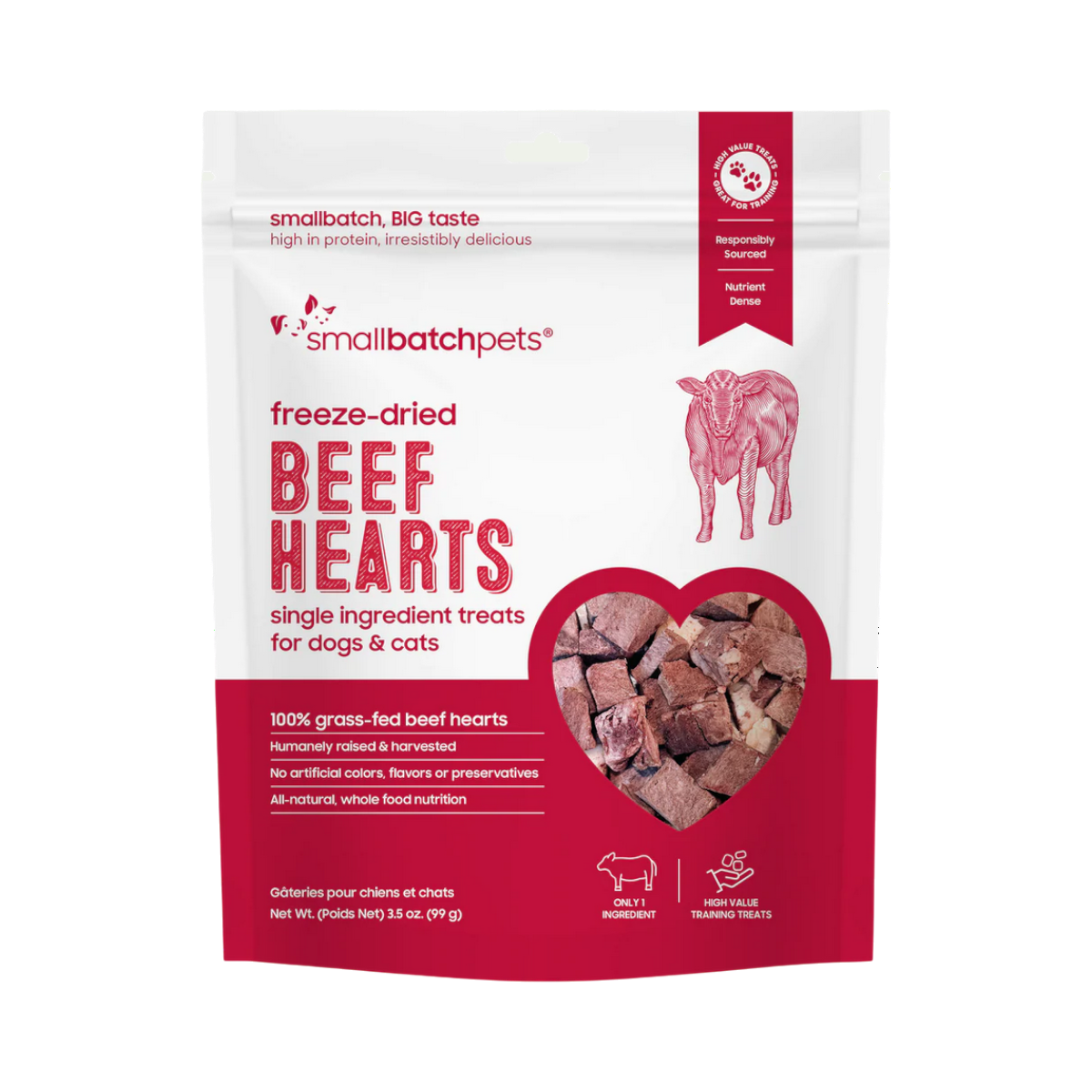 Small Batch | Freeze-Dried Hearts | Beef