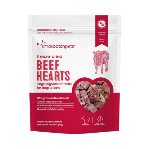 Small Batch | Freeze-Dried Hearts | Beef