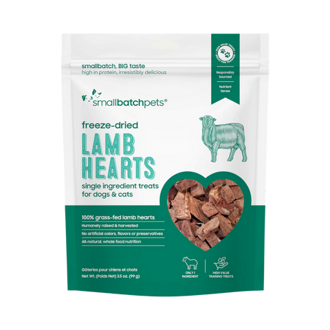 Small Batch | Freeze-Dried Hearts | Lamb