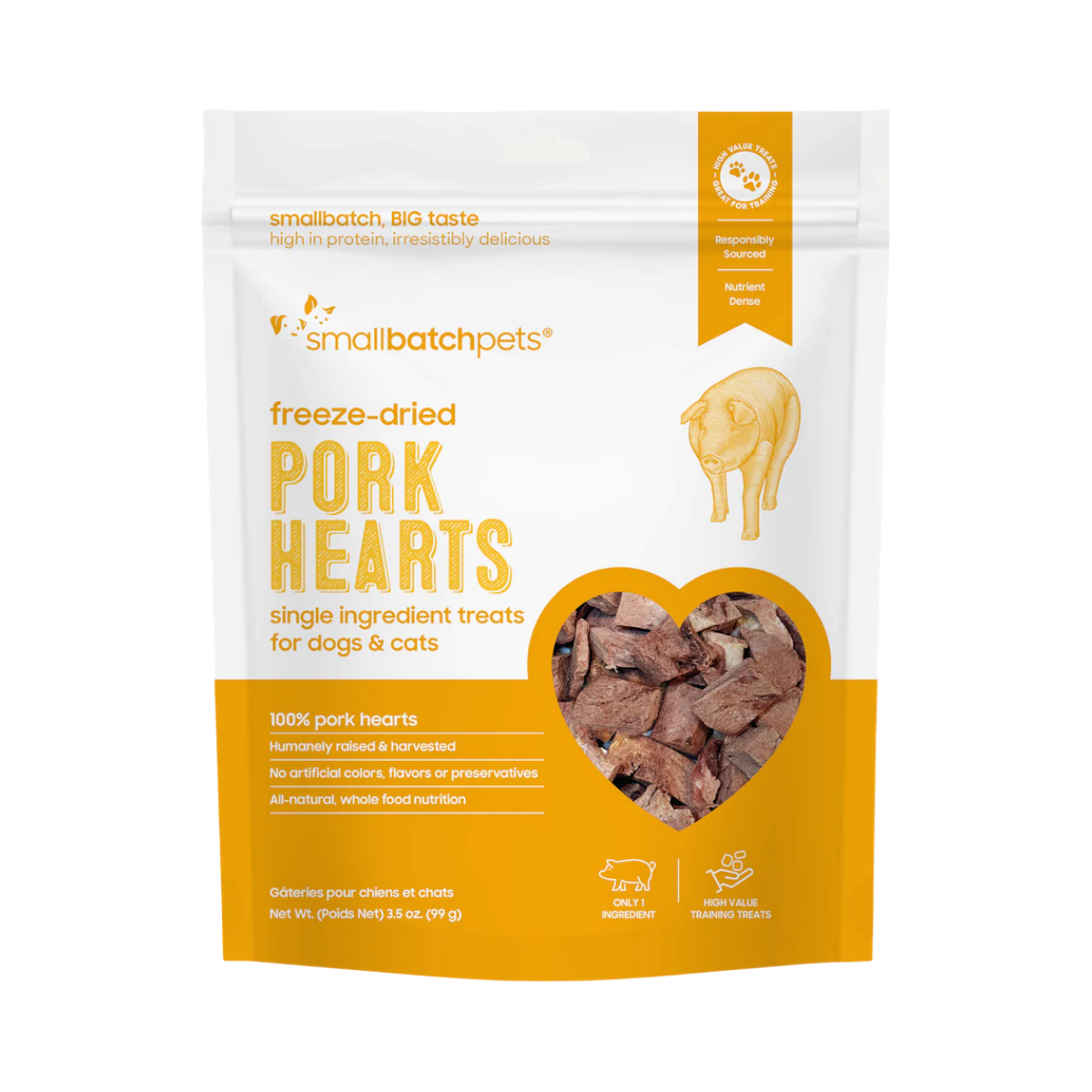 Small Batch | Freeze-Dried Hearts | Pork