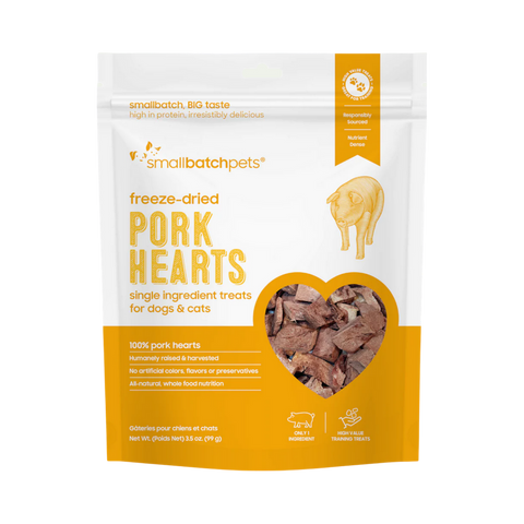 Small Batch | Freeze-Dried Hearts | Pork