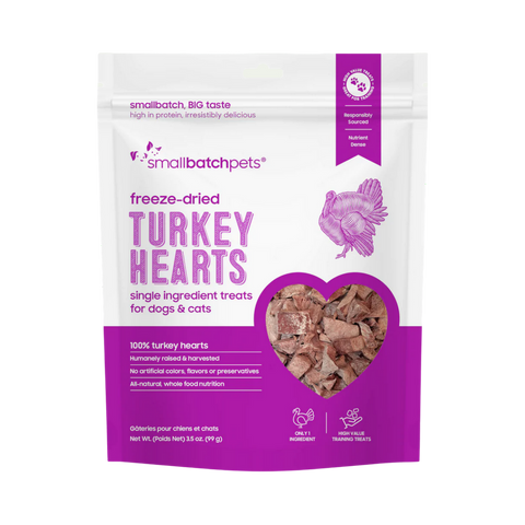 Small Batch | Freeze-Dried Hearts | Turkey
