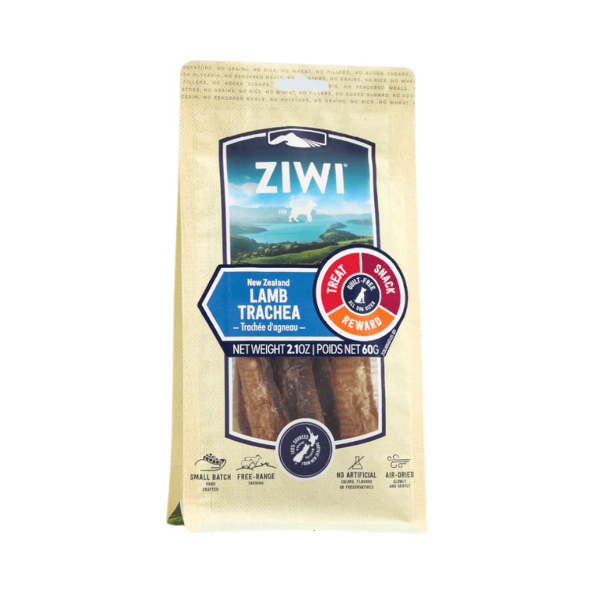 Ziwi Peak | Treats | Lamb Trachea