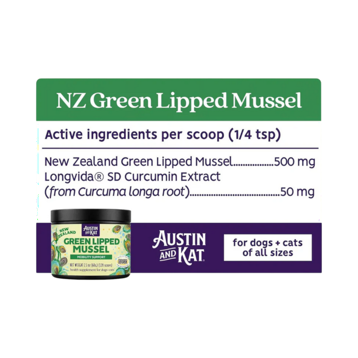 Austin & Kat | Green Lipped Mussel Powder