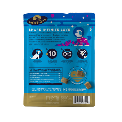 GivePet | Freeze-Dried | Space Cowboy Beef Liver Treats