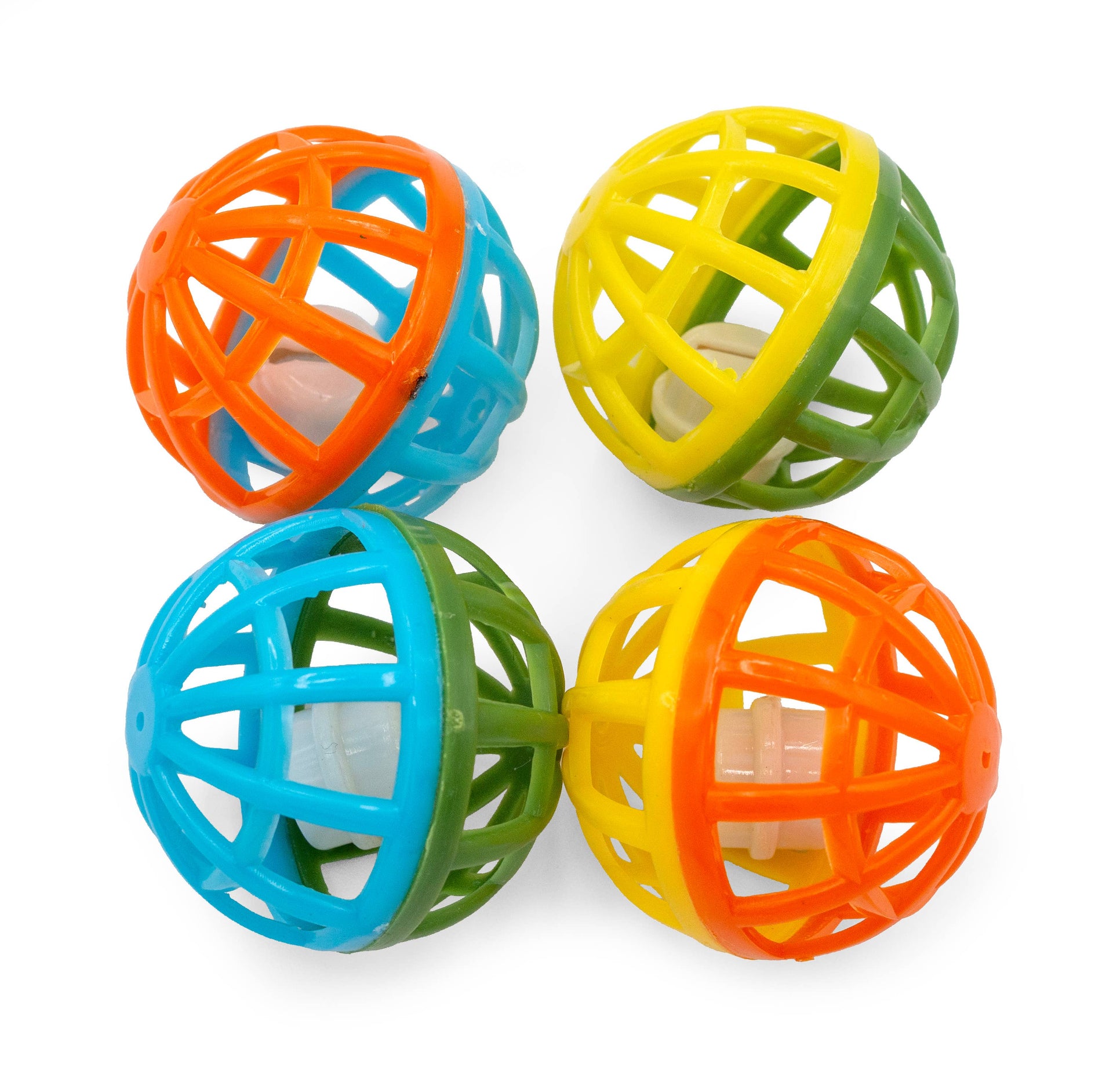Pet Palette Distribution Lattice Ball 1.75" being batted by a cat during active play session.