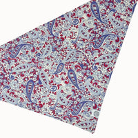 Camp Hound Paisley Dog Bandana styled on a dog showing the boho western cotton pattern in use.
